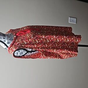 7th Avenue Design Studio New York & Company Stretchy Sleeveless Floral Large Top